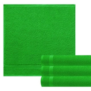 Lashuma Handtuch Set Linz Küchentücher, Frottee, (Spar-Set, 4-tlg), Grüne Küchenhandtücher hochwertig 50x50 cm grün
