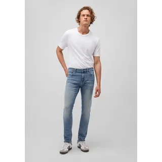 Mavi Jeans Skinny Fit Washed Look 5-Pocket Reißverschluss Größe: 32W / 32L - blau