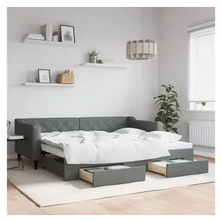 vidaXL Tagesbett 90 x 200 cm Dunkelgrau