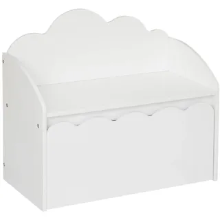 Atmosphera Kindersitzbank 2in1 60 x 53,4 x 30 cm MDF weiß