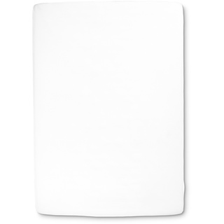 ESTELLA Spannbettlaken Zwirnjersey Jersey Weiß 100 x 200 cm