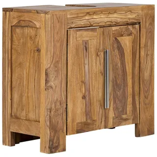 Woodkings® Waschbeckenunterschrank Stark aus Massivholz Palisander Waschtischunterschrank massiv Badmöbel Badezimmer Badschrank Bad Unterschrank Echtholz