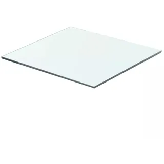 Gecheer Regalboden Glas Glasregal Glasablage Wandregal Glas Bad-Regal Glas Badezimmer Regal Badablage Ablageregal Transparent 40x30 cm
