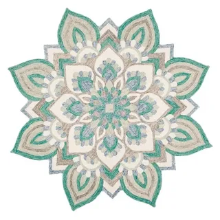Ready Rugs Teppich Antike runde Teppiche Kollektion grün Ø 150 cm