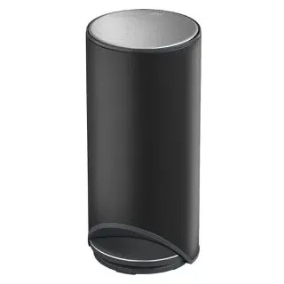 JosephJoseph Mülleimer Arc Slimline, schwarz, aus Edelstahl, 30 Liter