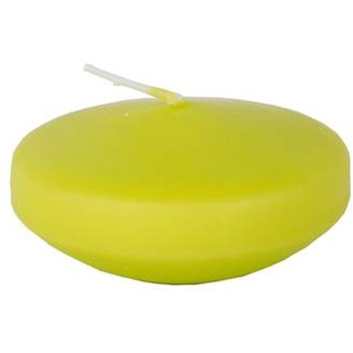 Wenzel: Große Schwimmkerzen - Farbe: Hellgrün (Limone) - 80 mm Durchmesser mit einer Brenndauer von ca. 8 Stunden (8 Stück)