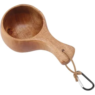 Kaffeetasse, Holztasse, Nordischer Stil, Holzbecher, Outdoor, Camping, Wandern, Trinkbecher, Tragbar, für Kaffee, Tee, Milch
