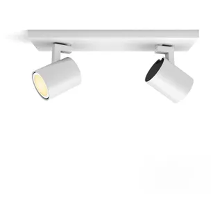 Philips Runner 2x GU10 Metall weiß