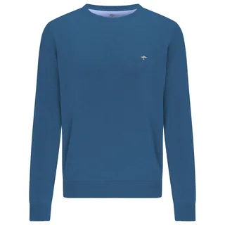 Fynch Hatton FYNCH-HATTON Strickpullover »FYNCH-HATTON Langarmpullover«, (1 tlg.), mit Logostickerei FYNCH-HATTON azure