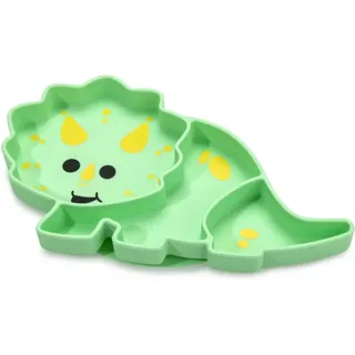 Melii Silicone Suction Plate Teller mit Saugnapf Dino 1 St.