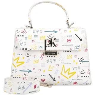 Peter Kaiser Henkeltasche Leder Yellow/White