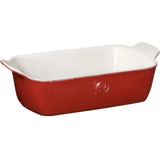 Emile Henry Brotbackform hergestellt in Frankreich, modern, klassisch, 22,9 x 12,7 cm, Rot