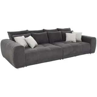 JOB Bigsofa Cord 3-Sitzer Grau