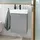 Waschbeckenunterschrank Anschlag rechts 41 x 55 cm Glossy Grey