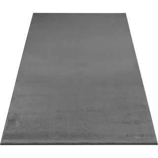 Teppich »Kurzflor-Webteppich GRANADA 4800, uni Soft Touch«, rechteckig, leichter Glanz, auch in rund, Wohnzimmer, Schlafzimmer, Kinderzimmer, 13731757-0 grau 20 mm