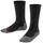 Unisex Kinder Socken Active Warm So Wolle Funktionsmaterial dick atmungsaktiv einfarbig 1 Paar Schwarz 35-38