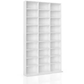 Vicco CD-Regal 102 x 16 x 178 cm Weiß