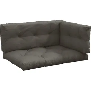 Outsunny 3 Sitzer Palettenkissen 120cm x 80cm x 12cm Bankauflage Sitzkissen mit UV-Schutz Gartenbankauflage wasserabweisend Polsterauflage für Garten, Balkon Dunkelgrau   Aosom