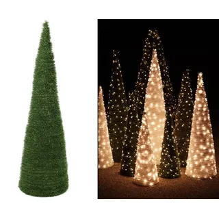 Künstlicher Christbaum kegelförmig mit einer Höhe von 120cm mit LEDs von ibizano
