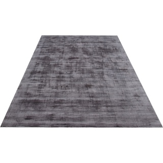 Teppich »Nuria«, rechteckig, Kurzflor, Seiden-Optik, aus 100% Viskose, Uni-Farben, 56219514-2 dunkelgrau 12 mm