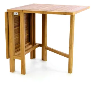 VCM Gartentisch 130 x 75 x 65 cm Braun