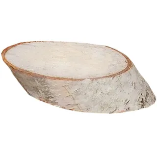 Birkenholzscheiben Oval 100% Natur Ø 8-10cm Dekoration Deko Baumscheibe Holzdeko