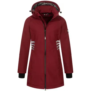 Softshelljacke ARCTIC SEVEN "ASGiuliana", Damen, Gr. XS, rot (bordeaux), Obermaterial: 96% Polyester, 4% Elasthan. Innenseite: 100% Polyester, Bündchen, Jacken Softshelljacke, mit abnehmbarer Kapuze