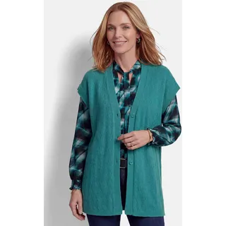 GOLDNER Strickweste mit Rautenmuster Blau 23
