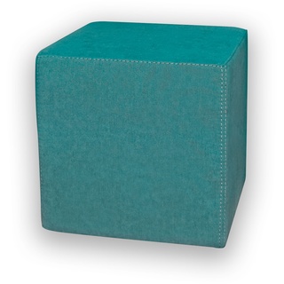 Betten-ABC Kubi – Sitzwürfel mit Polsterstoff und Füßen, in fünf Farben