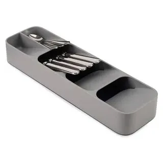 JosephJoseph Besteckkasten Drawer Store, grau, aus Kunststoff, für Schublade, 5 Fächer, 11 x 39,5 cm