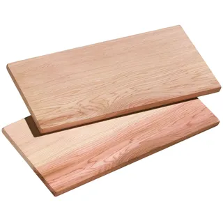 Küchenprofi BBQ Grillbrett SMOKY aus Zedernholz , 2x im Set , Optimal für Fisch, Fleisch und Gemüse , 35 × 17,5 × 1 cm , Für eine intensive Rauchentwicklung und ein einzigartiges Geschmackserlebnis
