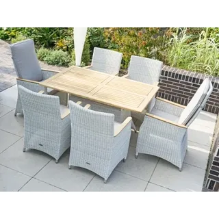 Zebra Gartenmöbel-Set Novus-Loomus Silk White