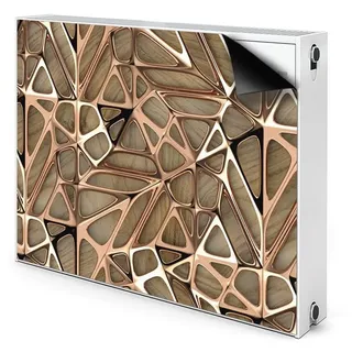 Tulup Magnetfolie Heizkörperverkleidung Magnet Mat Dekoration Magnetmatte für Heizkörper, Magnetmatte für Heizkörper braun