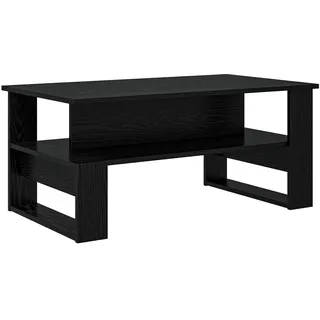 vidaXL Couchtisch Schwarz Eichen-Optik 90 x 50 x 40 cm