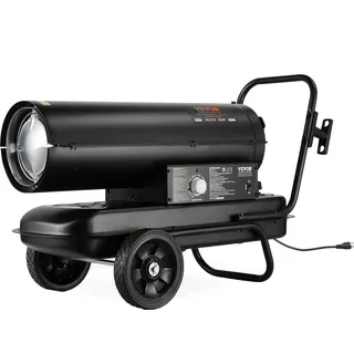 Vevor Kerosin-/Diesel-Warmluftheizung 20,5 kW Schwarz