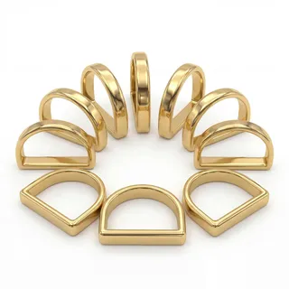 10 Stück Serviettenringe Gold, Ramadan Deko Serviettenschnallen | Set, Serviettenring Metall Servietten Ringe für Hochzeit Geburtstag Weihnachten Party Esstischdekoration Ramadan