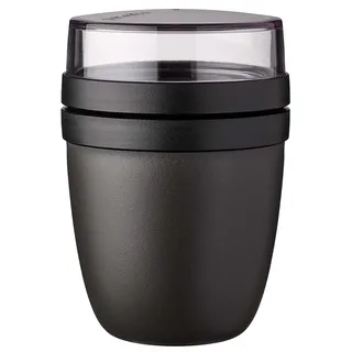 Mepal Lunchpot Ellipse schwarz 10,7 x 15,1 x 10,7 cm 0,5 l + 0,2 l