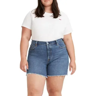 Levi's Damen Plus Size The Perfect Tee T-Shirt, White +, 1XL