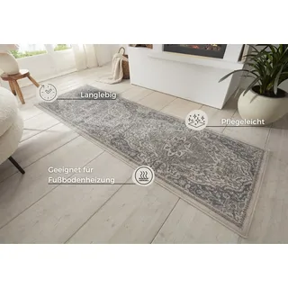 HANSE HOME Orken Teppichläufer 80 x 200 cm Beige/Grau