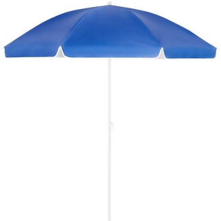 Kingsleeve Sonnenschirm, 200 cm Neigbar Höhenverstellbar UV Schutz 50+ Wasserabweisend inkl. Tragetasche Stabil Standfest Leicht Transportabel Strandschirm Gartenschirm blau