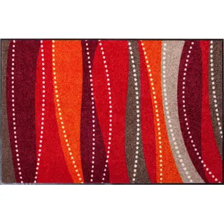 Erwin Müller Fußmatte Saarburg, Schmutzfangmatte, Sauberlaufmatte rot Größe 75x120 cm - rutschfest, langlebig, pflegeleicht, für Fußbodenheizung geeignet, ca. 7 mm Höhe