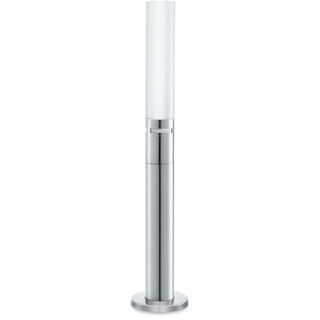 Außen-Stehlampe STEINEL "GL 60 S" Lampen Gr. 1 flammig, Ø 12 cm Höhe: 103,8 cm, silberfarben (edelstahlfarben) LED Außenstandleuchten