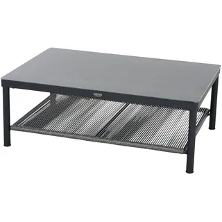 Siena Garden Kansas Gartentisch 110 x 70 x 35 cm Schwarz