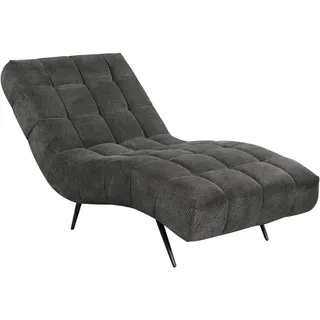 Mid.you Relaxliege Serio, Dunkelgrau, Metall, 1-Sitzer, 79x88x165 cm, Wohnzimmer, Sessel, Relaxliegen