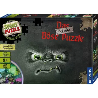 Kosmos 680794 Story Puzzle: Das kleine Böse Puzzle, 200 Teile, interaktives Puzzle-Abenteuer mit Gruselspaß, Lesen - Puzzeln - Rätsel lösen, für Kinder ab 8 Jahren