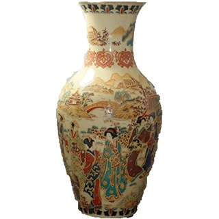 Fashion158 Fine Old China Porzellan Painted Old Glaze Porzellan Vasen Sammlerstück Porzellan bemalte Vasen