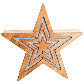 NÄVE Stern 23 cm beige