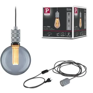 Paulmann Tilla 1-flg. 4,8 cm rund grau Aluminium