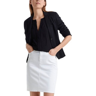 Marc Cain Kurzblazer "Collection Essential" Premium Damenmode Leichter Blazer aus feinem Jersey blau 5 (42)