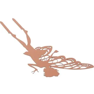 Metallene Gartenfee-silhouette – Elfen-dekoration Für Terrasse Und Außenbereich